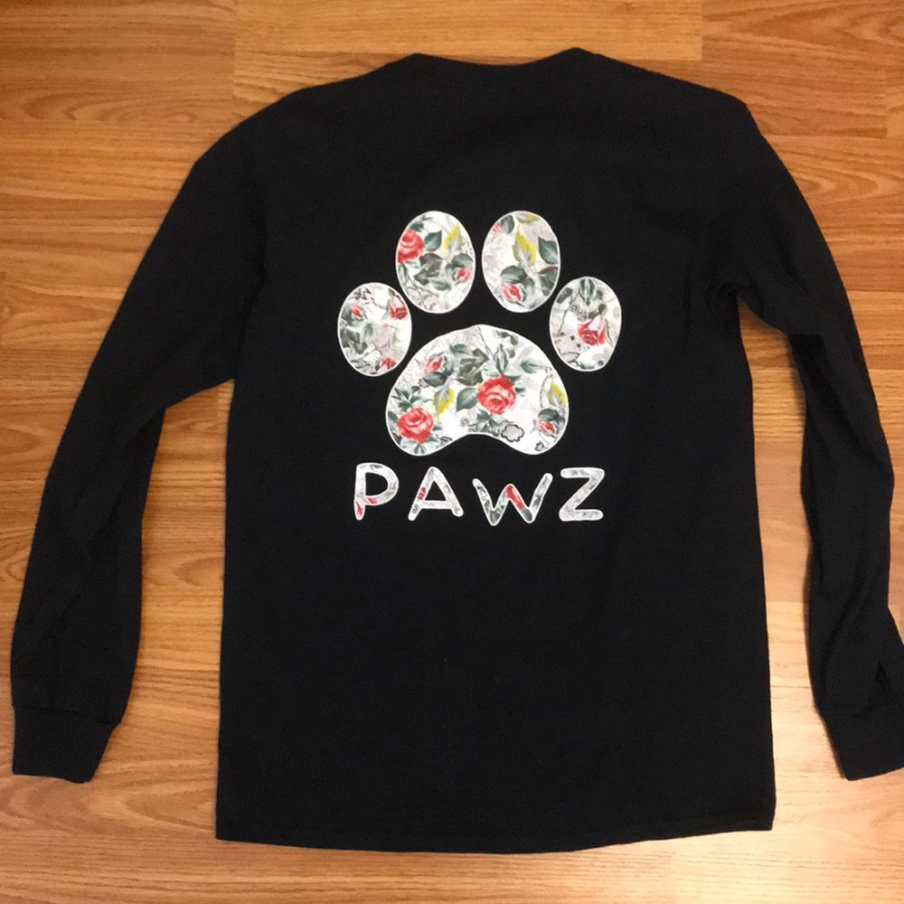 Pawz Black Rose Long sleeve